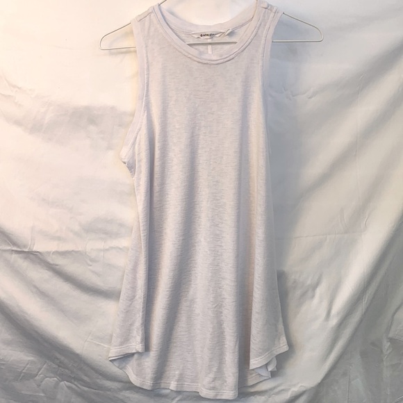 Athleta Tops - ATHLETA Women's White Relaxed Fit Tank Top for Yoga, Travel, Summer, Size Medium